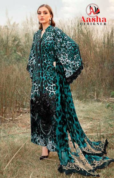 D.NO 1146 BY AASHA DESIGNER SALWAR SUIT WHOLESALER IN INDIA